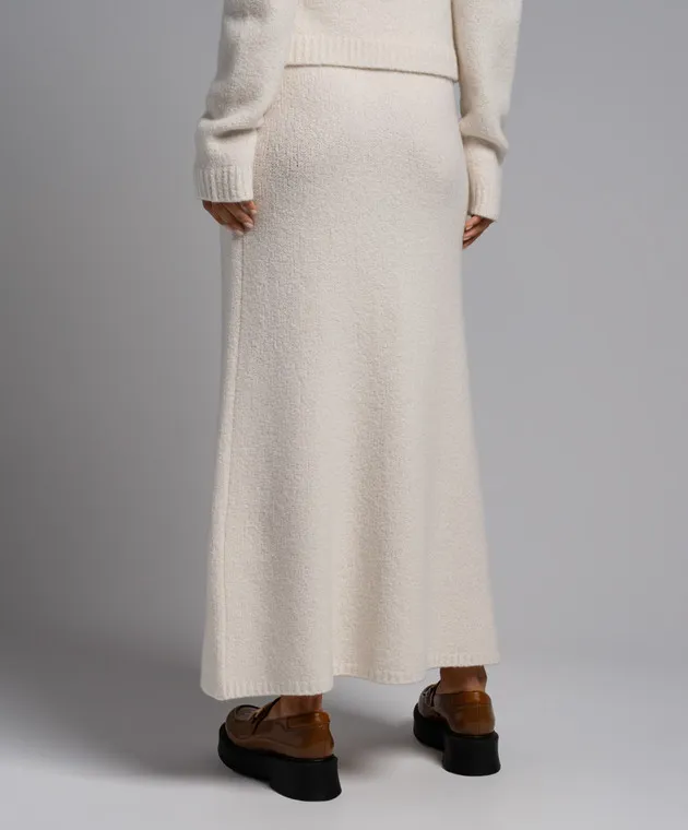 LISA YANG Gonna longuette Kael in cashmere bianco 2023261