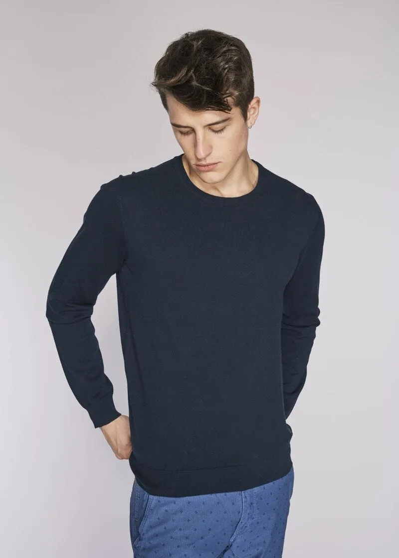 Maglia in misto cotone con patch
