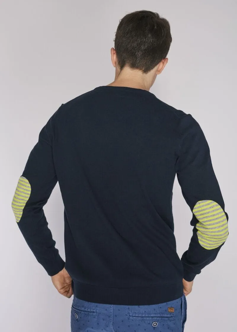 Maglia in misto cotone con patch