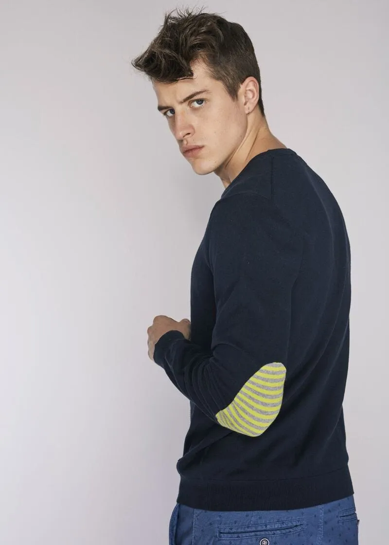 Maglia in misto cotone con patch