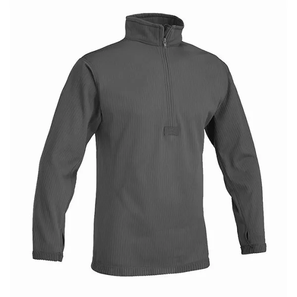 Maglia micropile tecnico GRID c/zip corta 2° LIV. Grigio