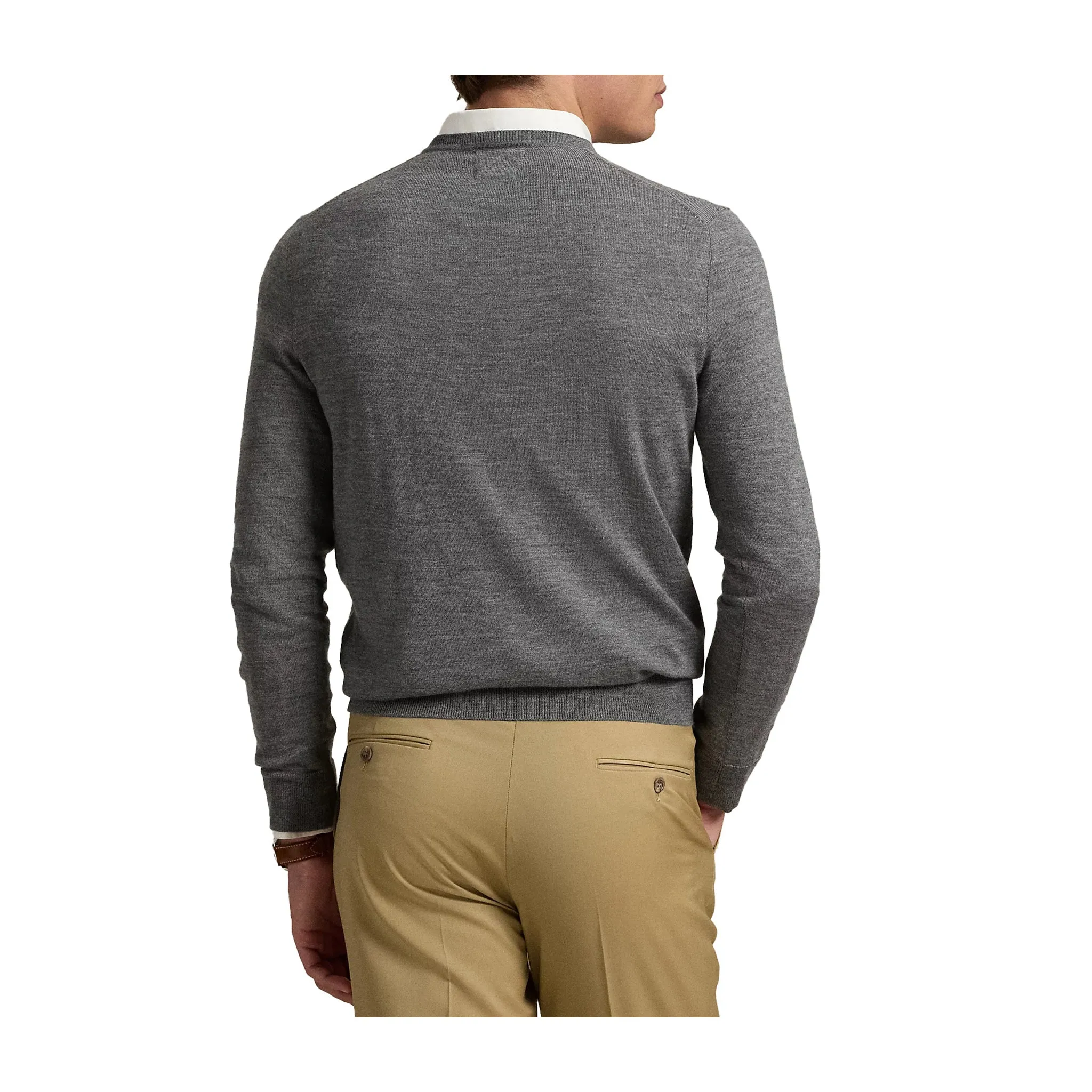 Maglia Uomo Grigia slim in lana