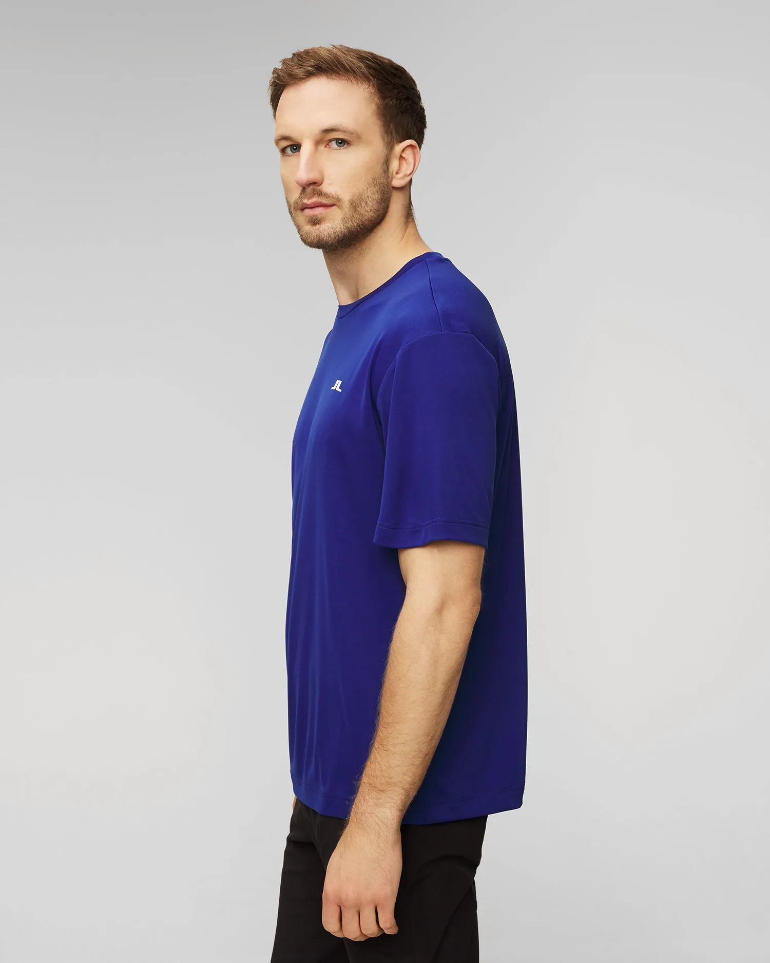 Maglietta blu da uomo J.Lindeberg Ade AMJT10044-o328
