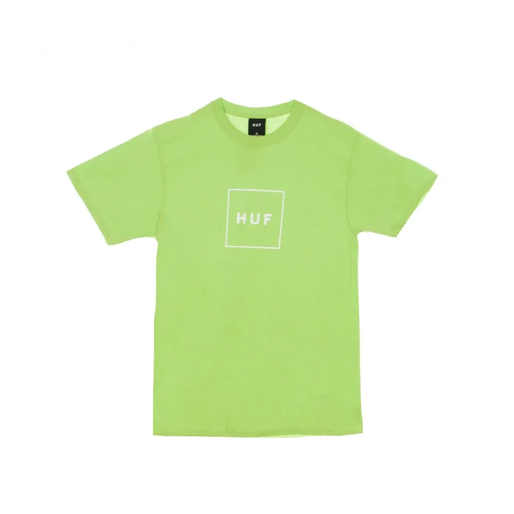 MAGLIETTA ESSENTIALS BOX LOGO HUF GREEN