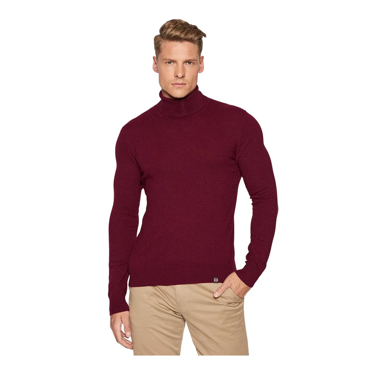 Maglione Colmar Dolcevita Lana/Cachemire Bordeaux