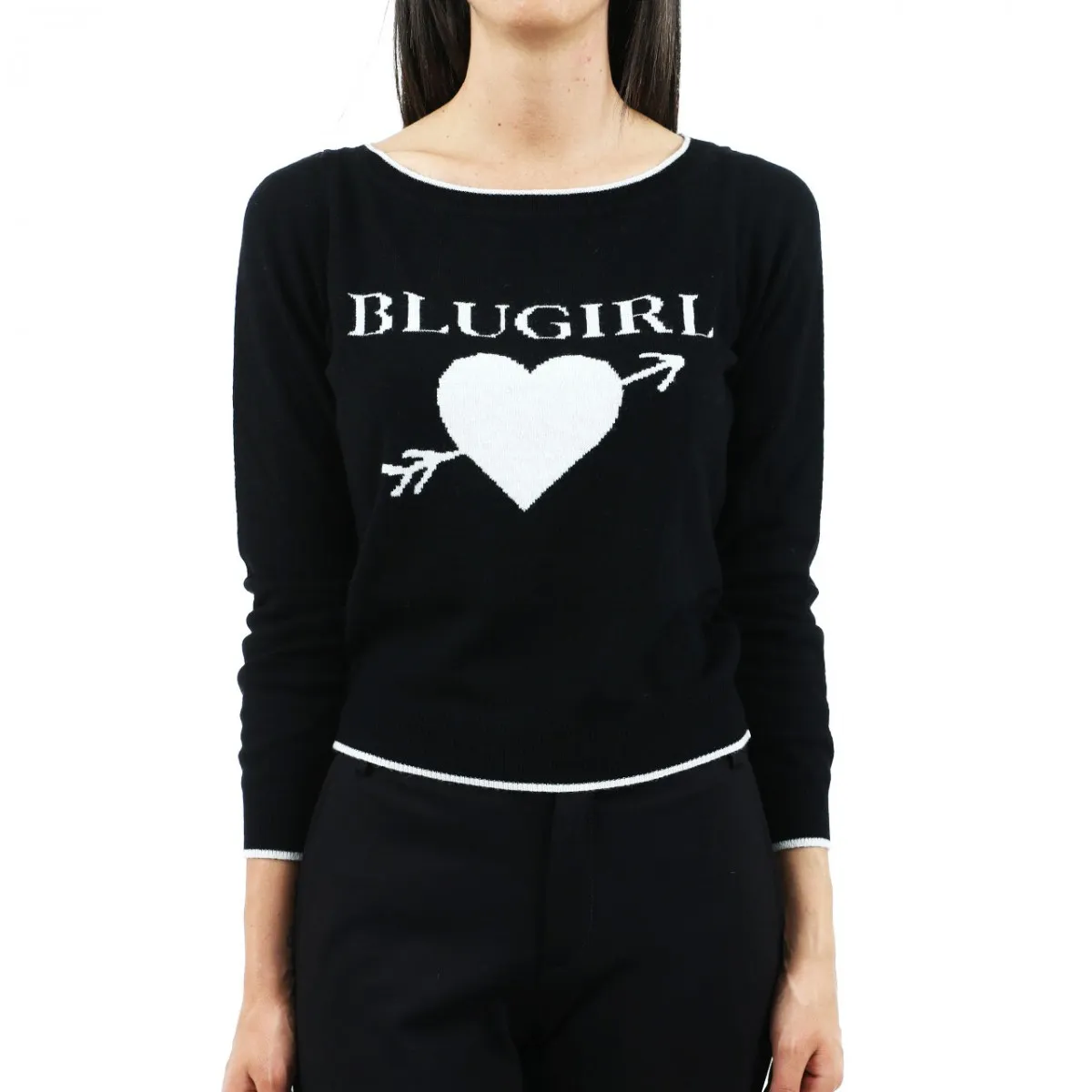 Maglione Con Logo, Nero