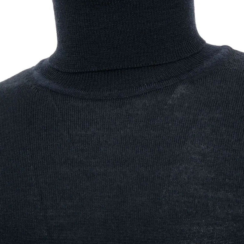 Maglione dolcevita 100% lana merino extrafine 