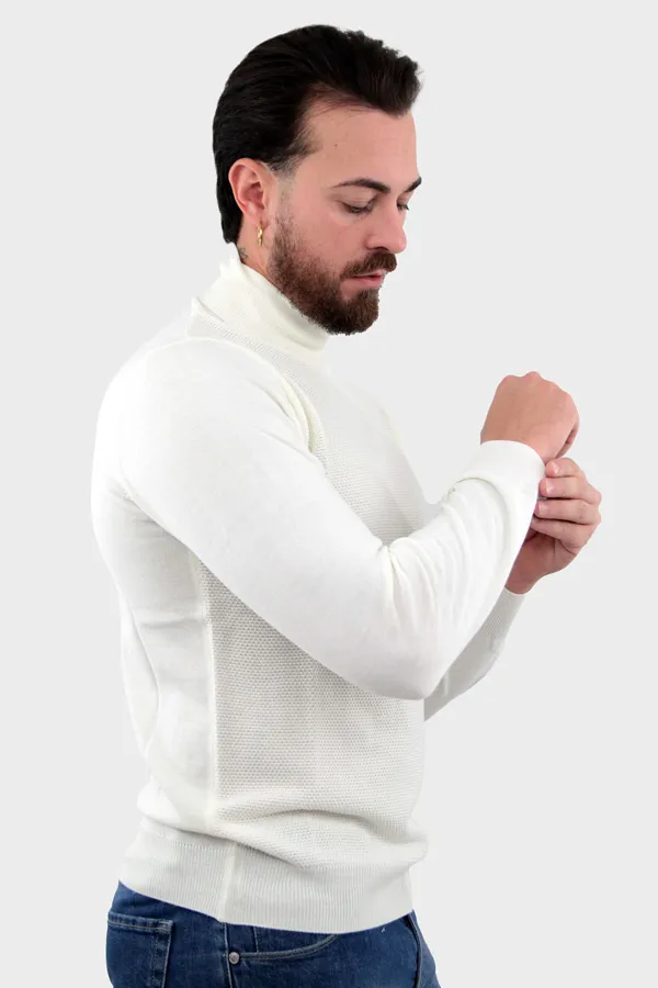 MAGLIONE DOLCEVITA DANIEL BIANCO PANNA 