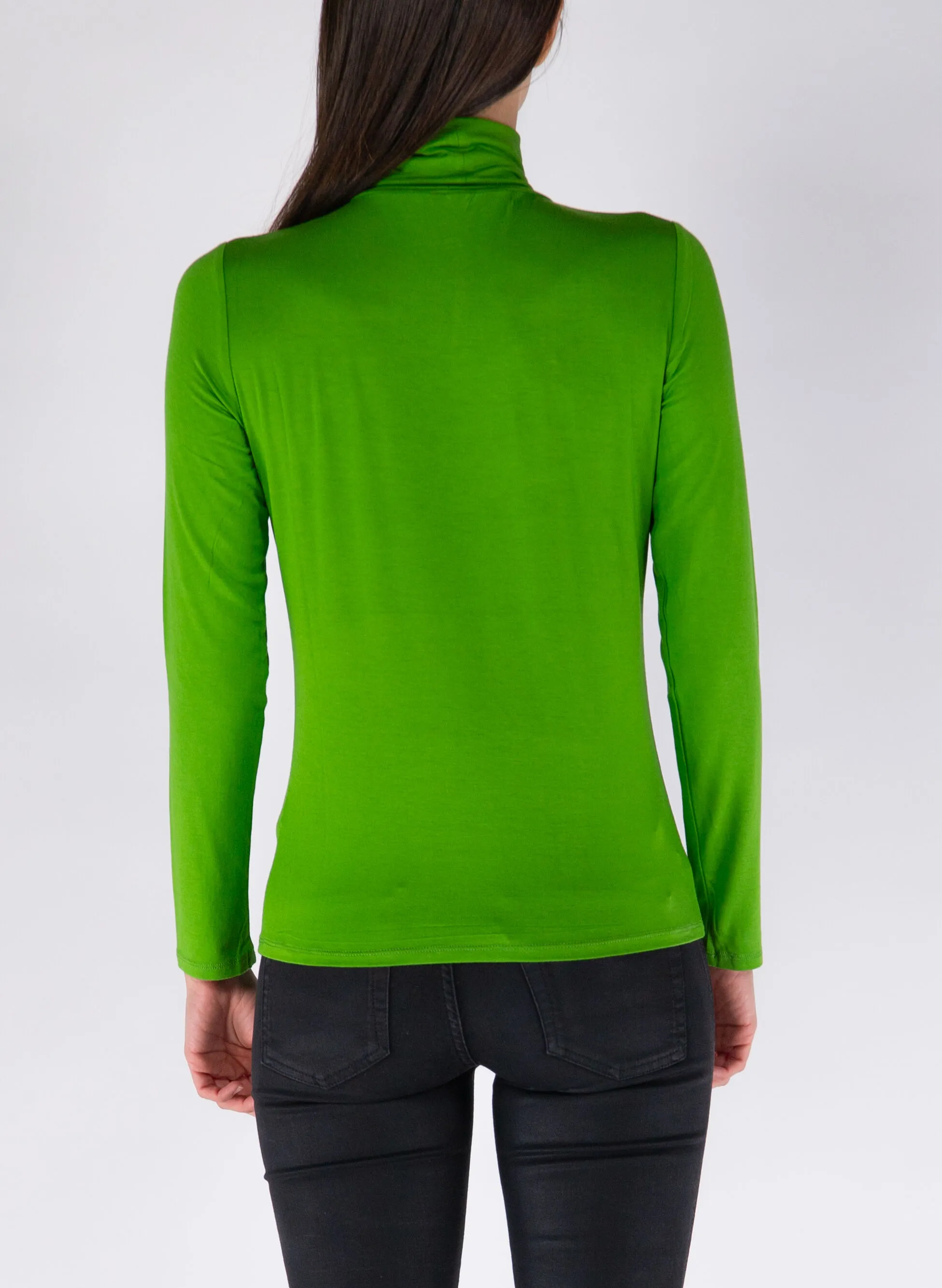 maglione dolcevita jersey viscosa