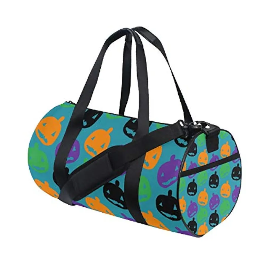 MALPLENA Zucche di Halloween variopinte Drum palestra borsone donne borsa da viaggio 215036693