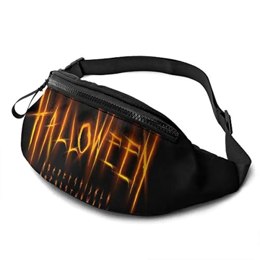 Marsupio per Uomo Donna,Marsupio Halloween con Cintura Tasca a Tracolla Regolabile Borsa a Tracolla Borsa sul Petto per Viaggiar