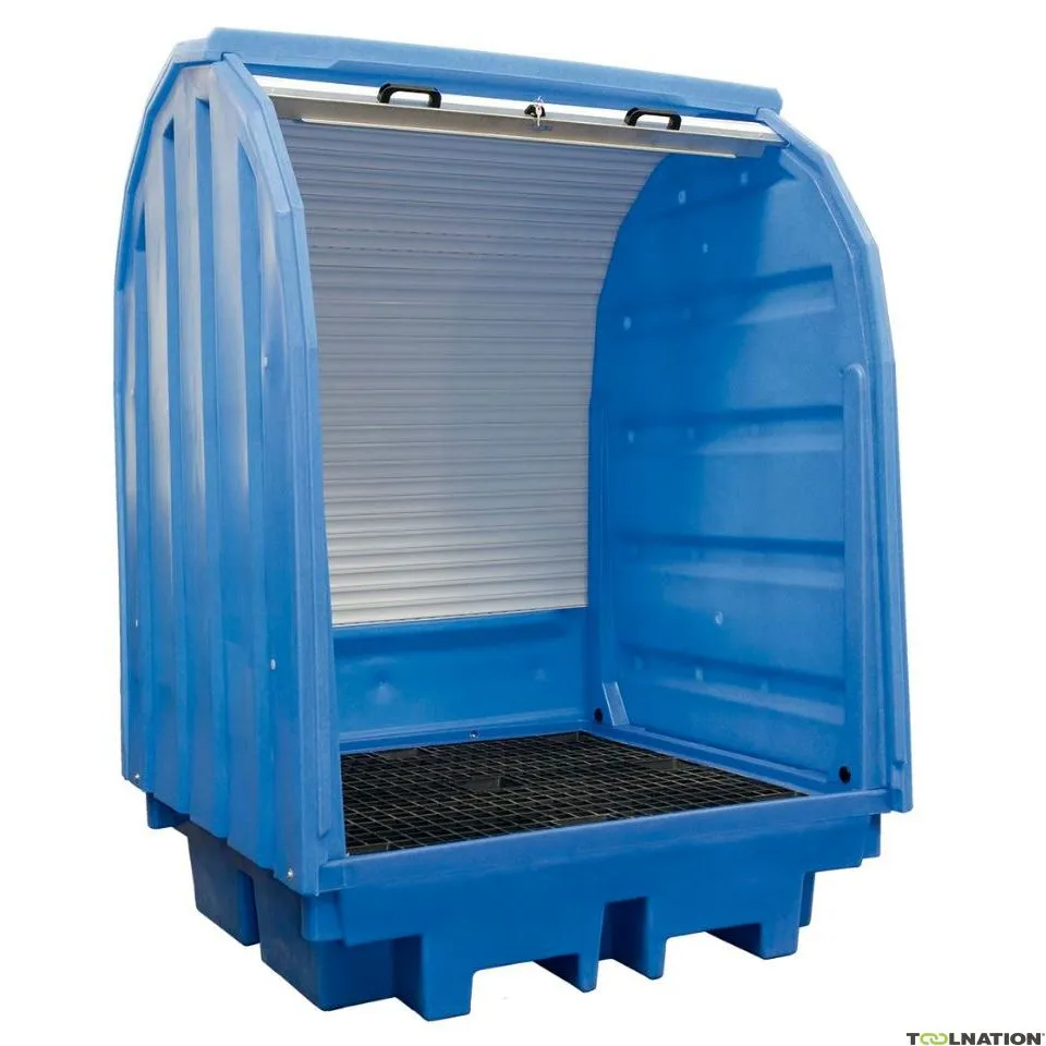 Metal Works 724576506 OPBH42 Vaschetta di raccolta con coperchio rigido per 4 barili da 200L