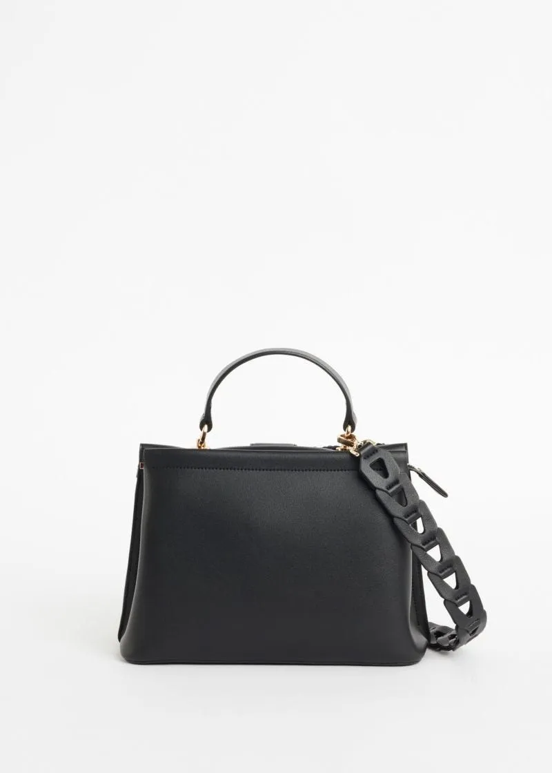 Mini top handle in simil pelle