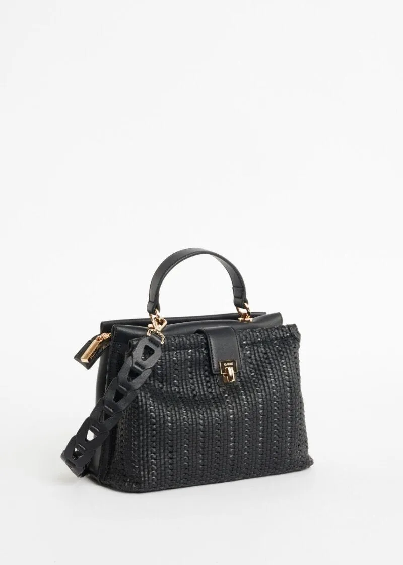 Mini top handle in simil pelle