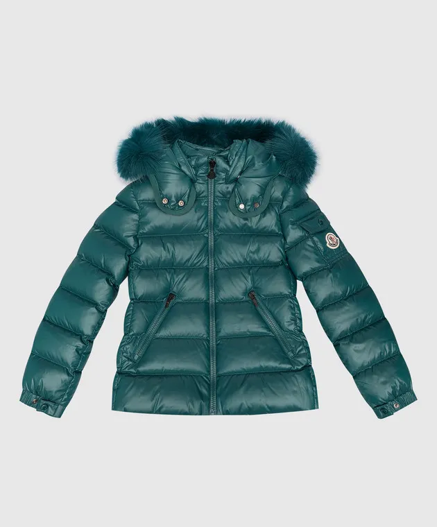 Moncler ENFANT Piumino verde da bambino Badyf con patch logo 1A00069C0064810