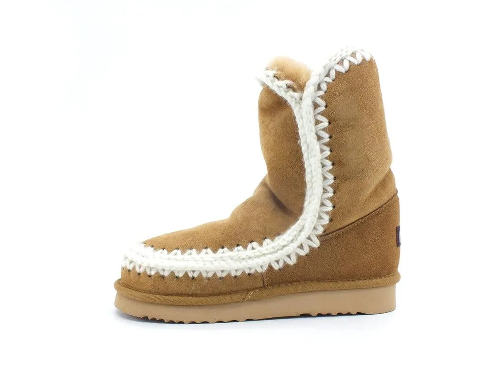 MOU Eskimo 24 With Croos Stitc Stivaletto Pelo Altro Tobacco MU.FW101023A