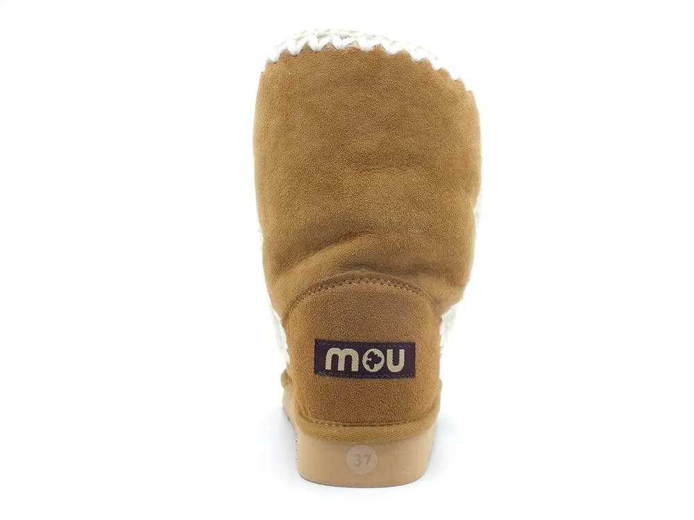 MOU Eskimo 24 With Croos Stitc Stivaletto Pelo Altro Tobacco MU.FW101023A