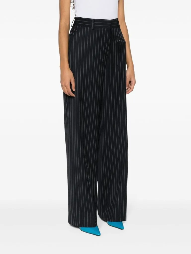 msgm Pantaloni motivo gessato