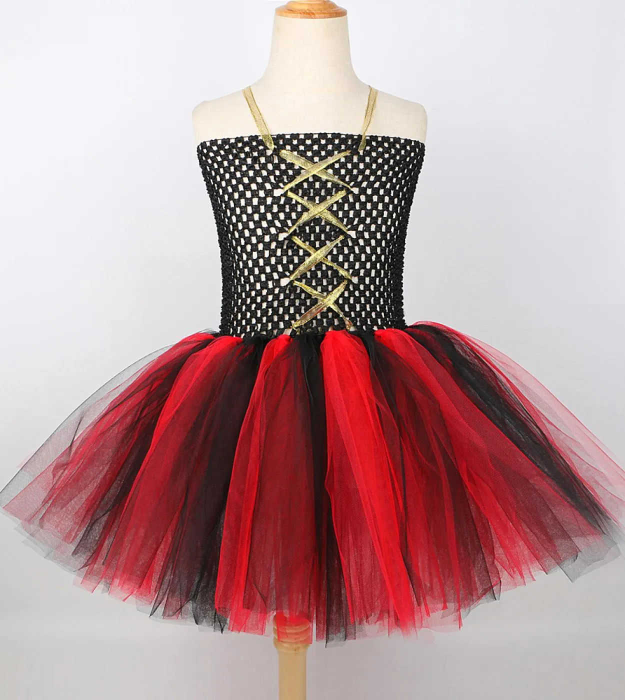 Neonate Pirate Tutu Dress For Kids Carnevale Costume di Halloween Princess Girl Cosplay Abiti con fazzoletto di teschio Bambino