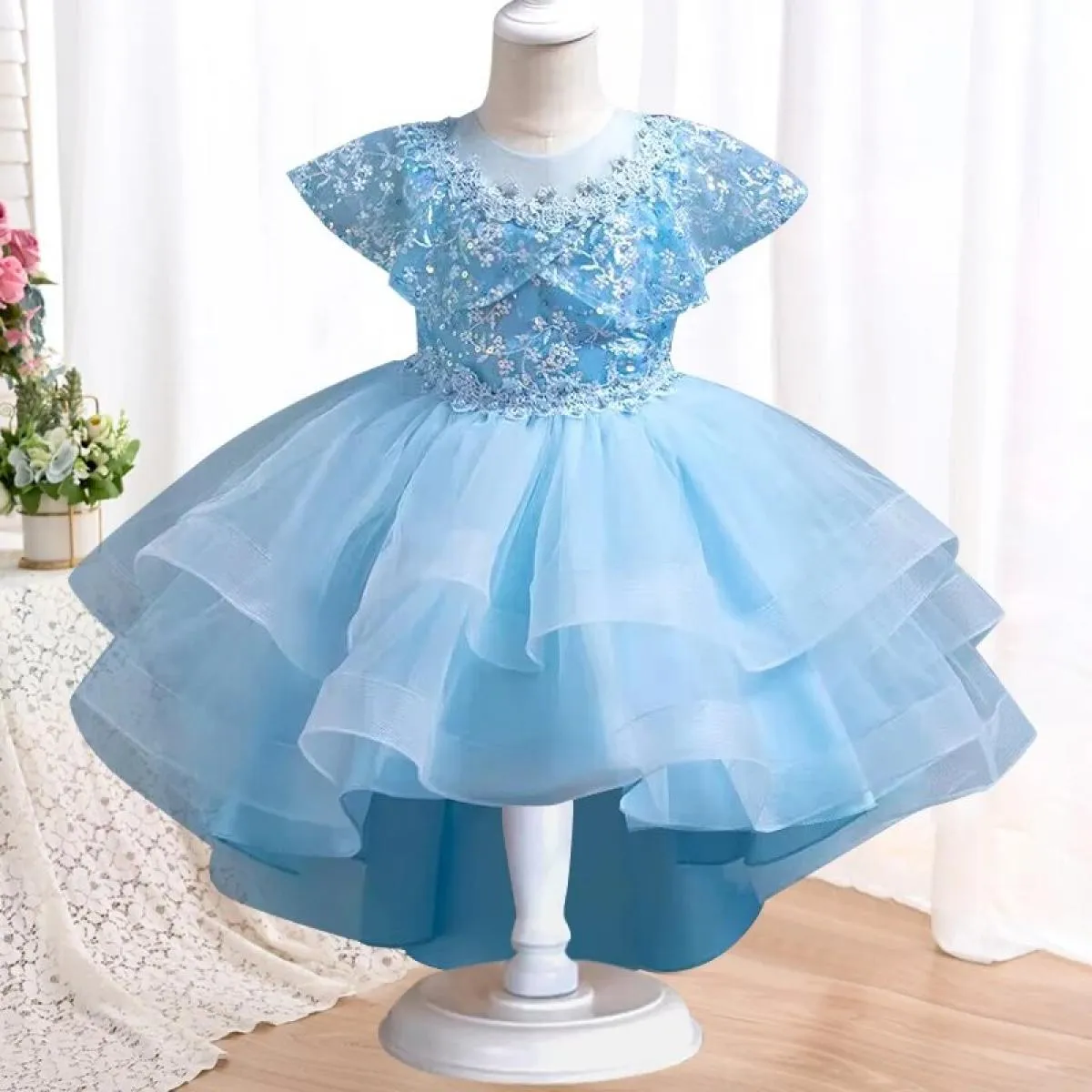 Nuovo vestito da Halloween con paillettes Vestito da festa per ragazze Vestito da compleanno per ragazze da 3 a 10 anni Adatto p