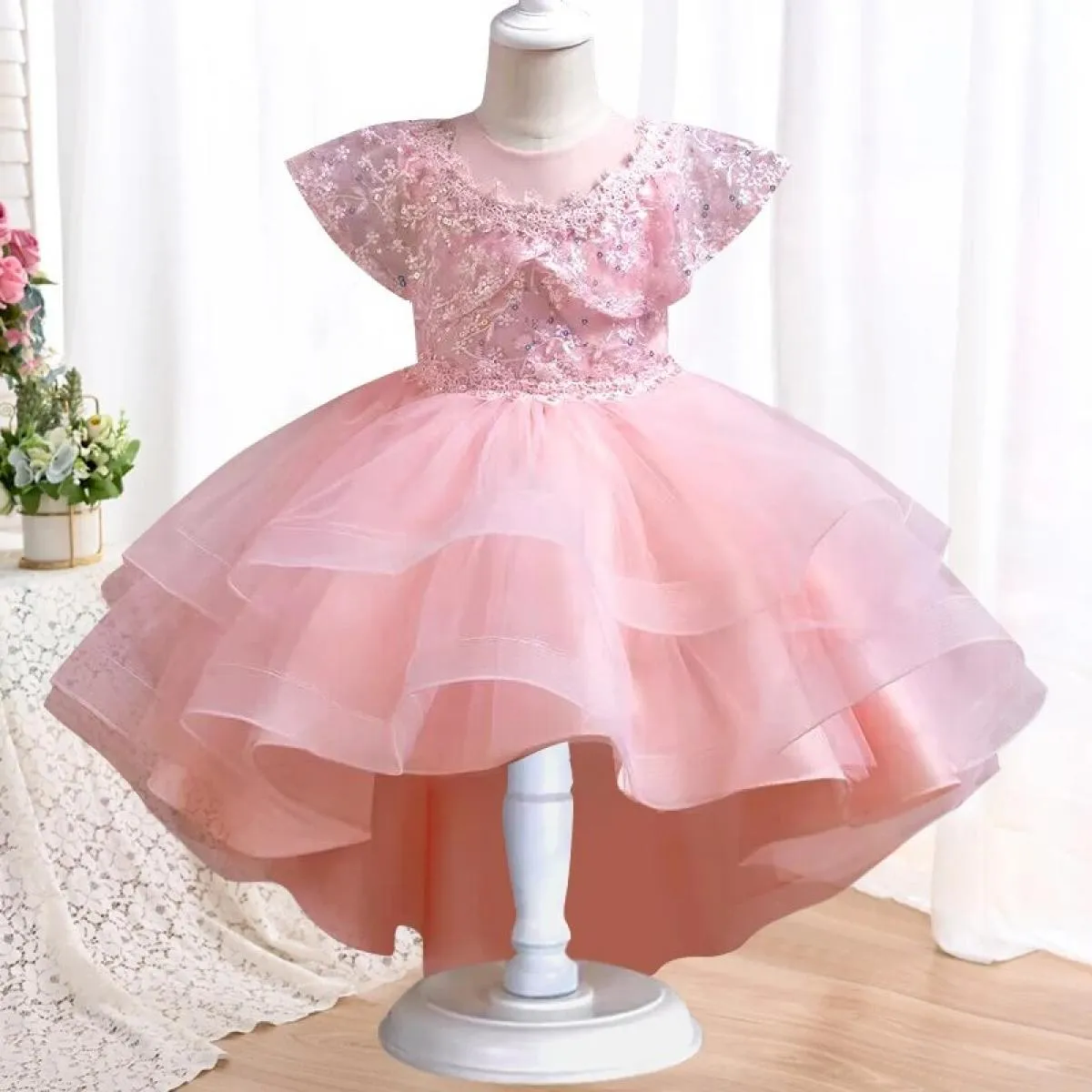 Nuovo vestito da Halloween con paillettes Vestito da festa per ragazze Vestito da compleanno per ragazze da 3 a 10 anni Adatto p