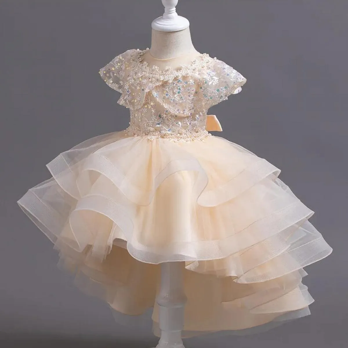 Nuovo vestito da Halloween con paillettes Vestito da festa per ragazze Vestito da compleanno per ragazze da 3 a 10 anni Adatto p