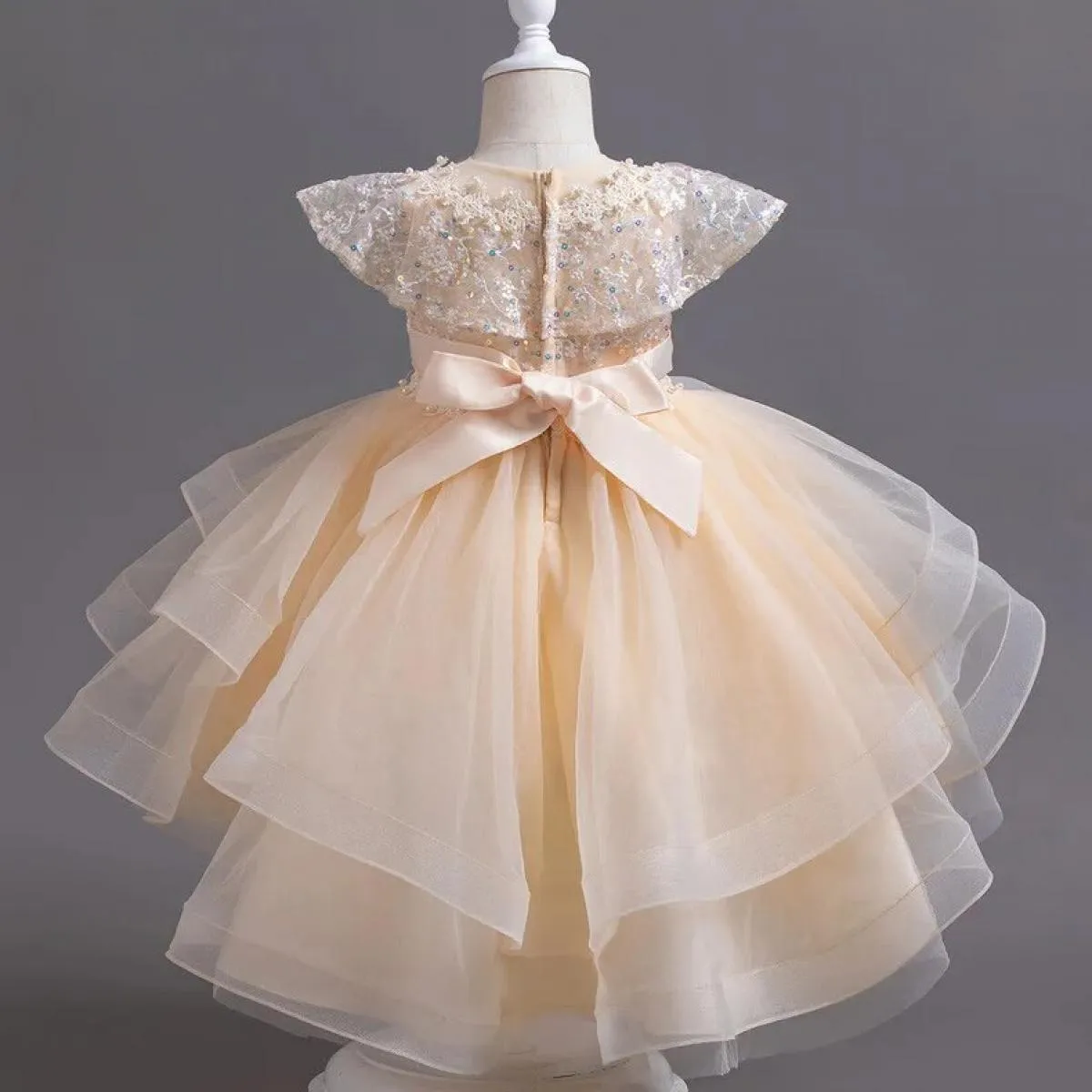 Nuovo vestito da Halloween con paillettes Vestito da festa per ragazze Vestito da compleanno per ragazze da 3 a 10 anni Adatto p
