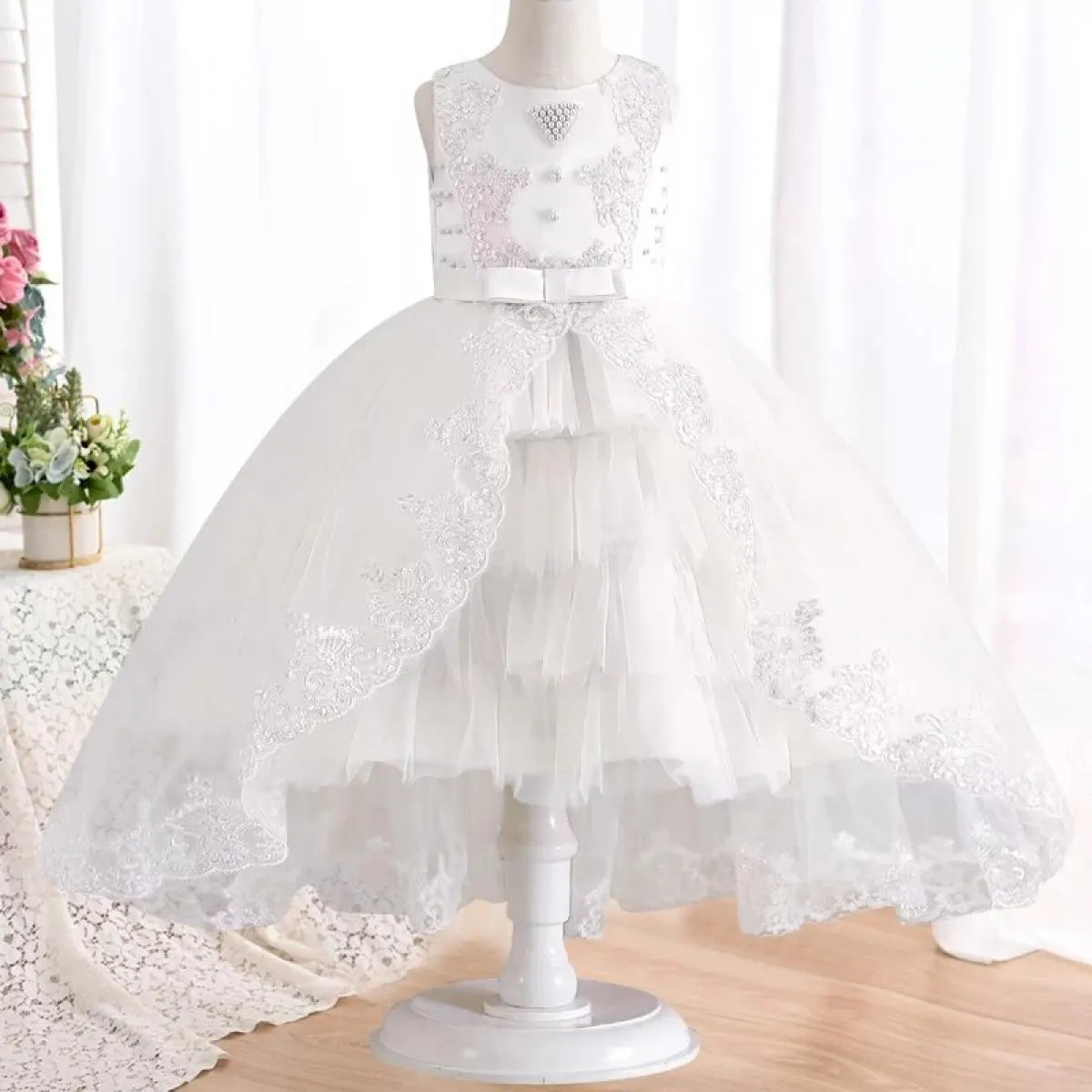 Nuovo vestito di Halloween per ragazze Splendido abito da sera con trascinamento per feste di ballo di Natale adatto per costume