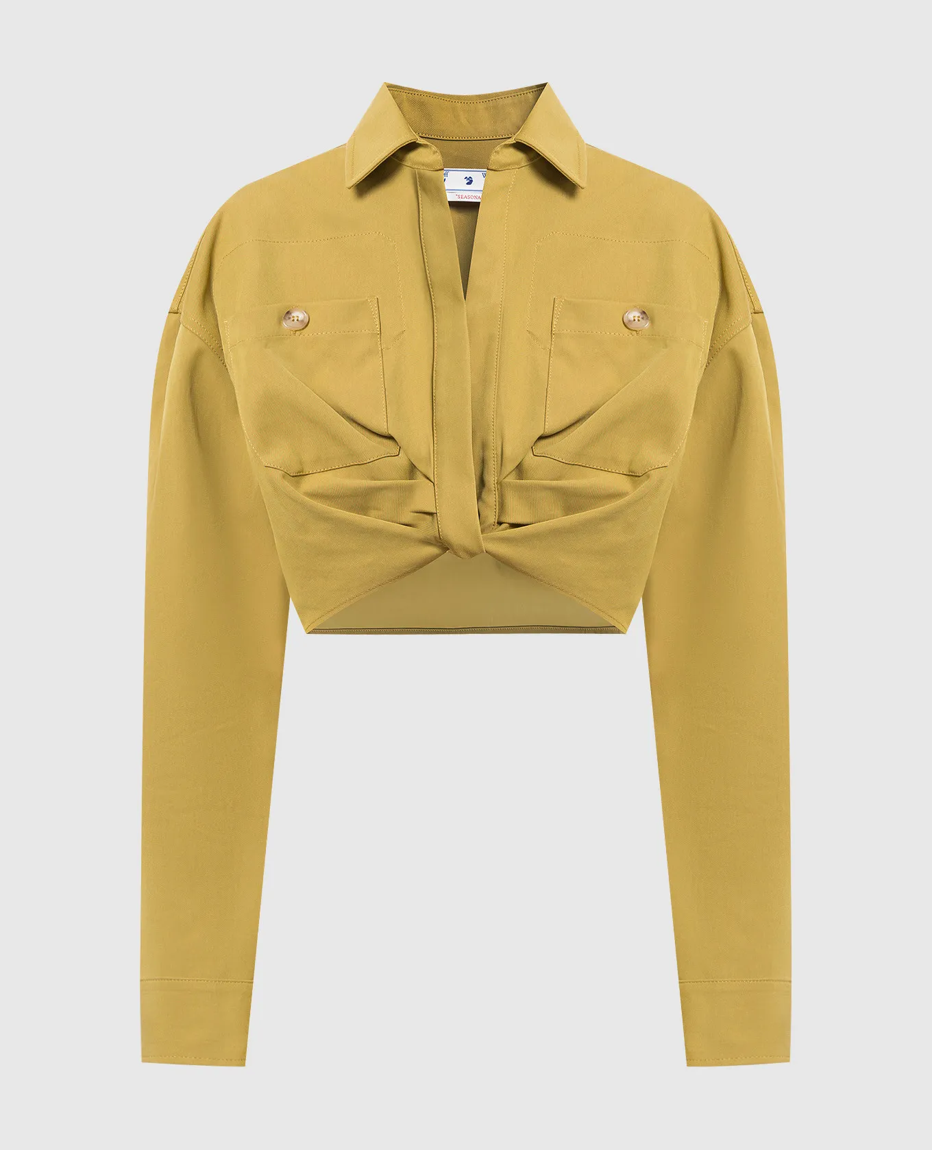 Off-White Maglietta gialla OWGA118F22FAB001