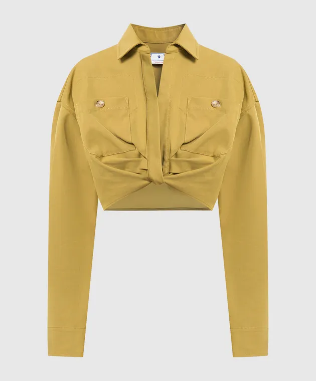 Off-White Maglietta gialla OWGA118F22FAB001