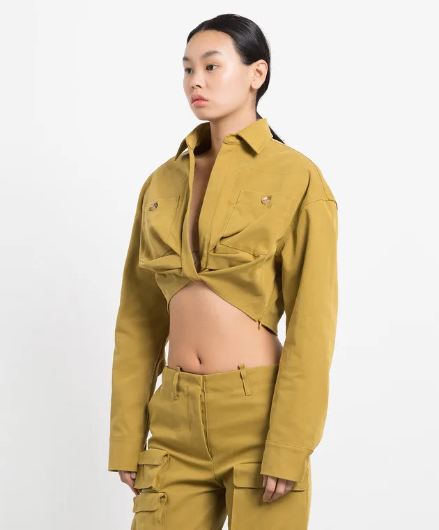 Off-White Maglietta gialla OWGA118F22FAB001