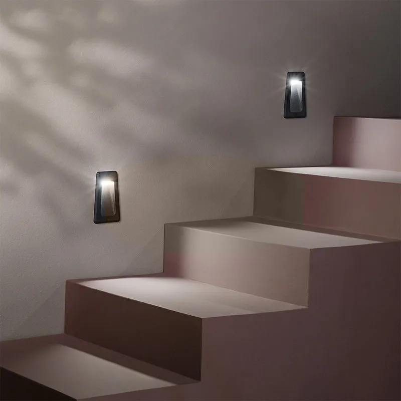 Ondaluce Applique Dromos LED per esterni in alluminio con diffusore in policarbonato, nero