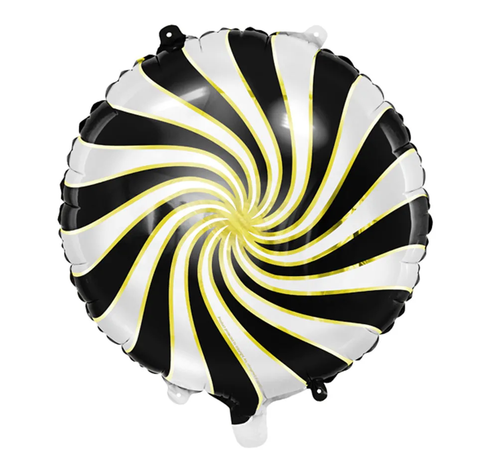 Palloncino Candy nero in foil 35cm