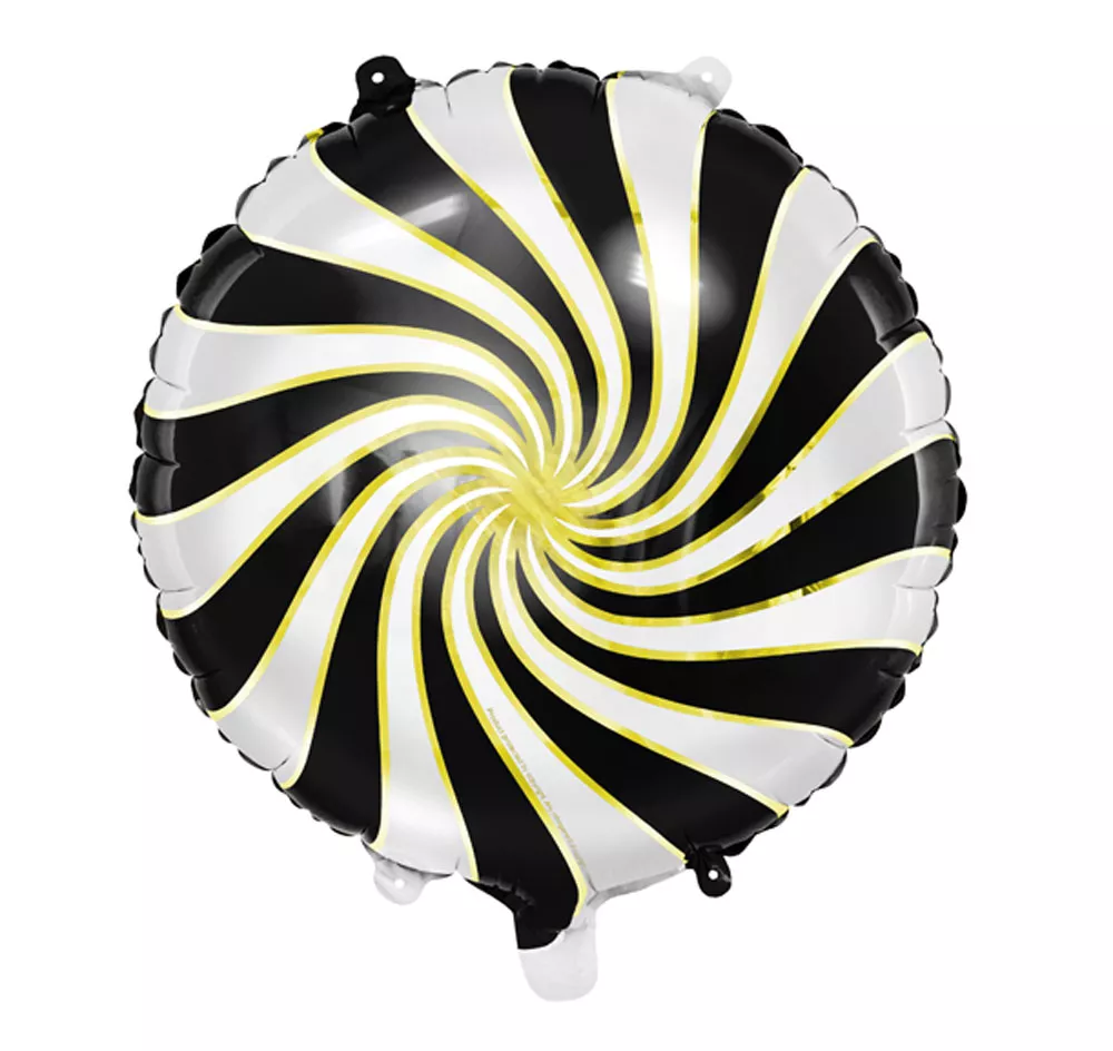 Palloncino Candy nero in foil 35cm