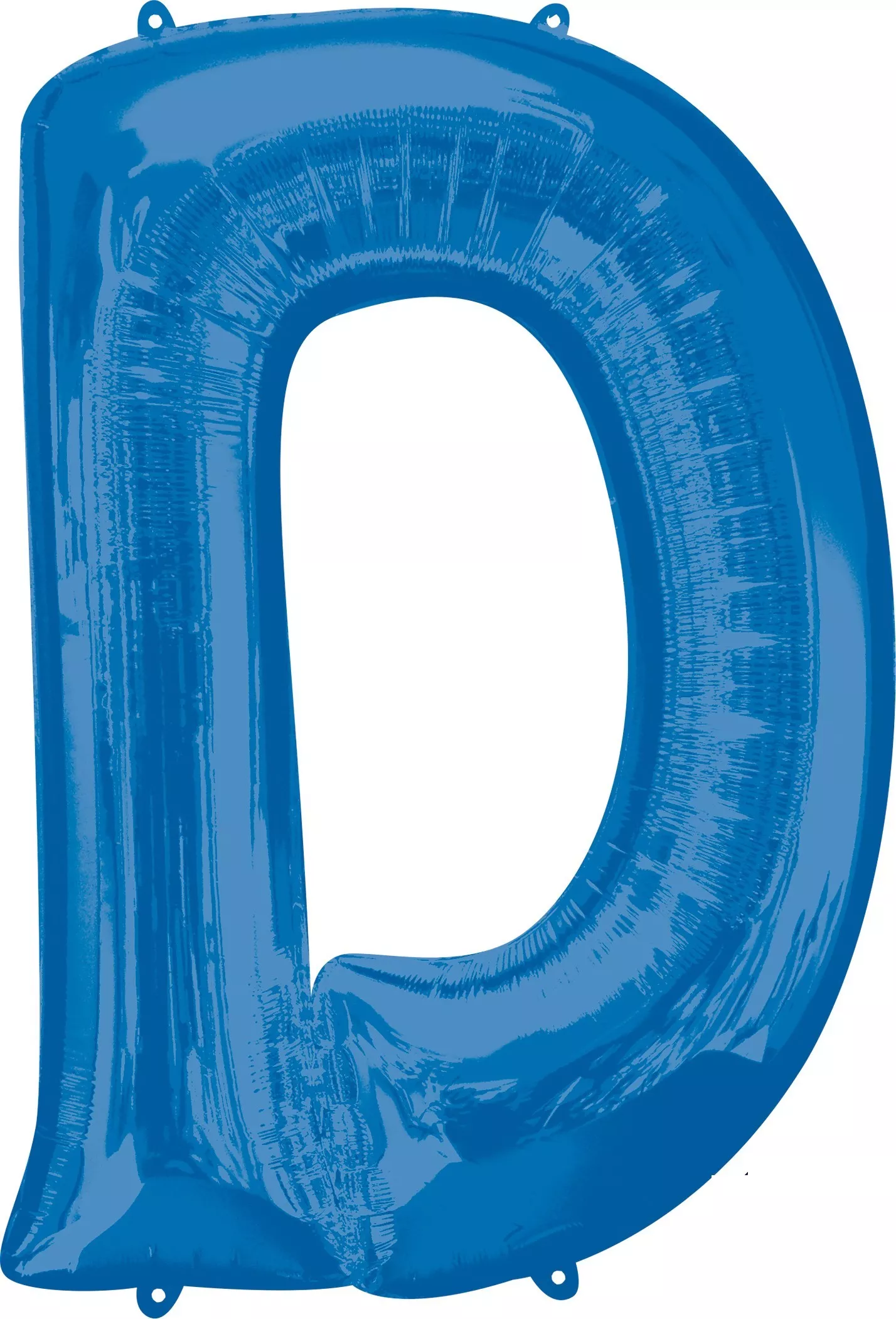 Palloncino foil lettera D blu XL 86 cm