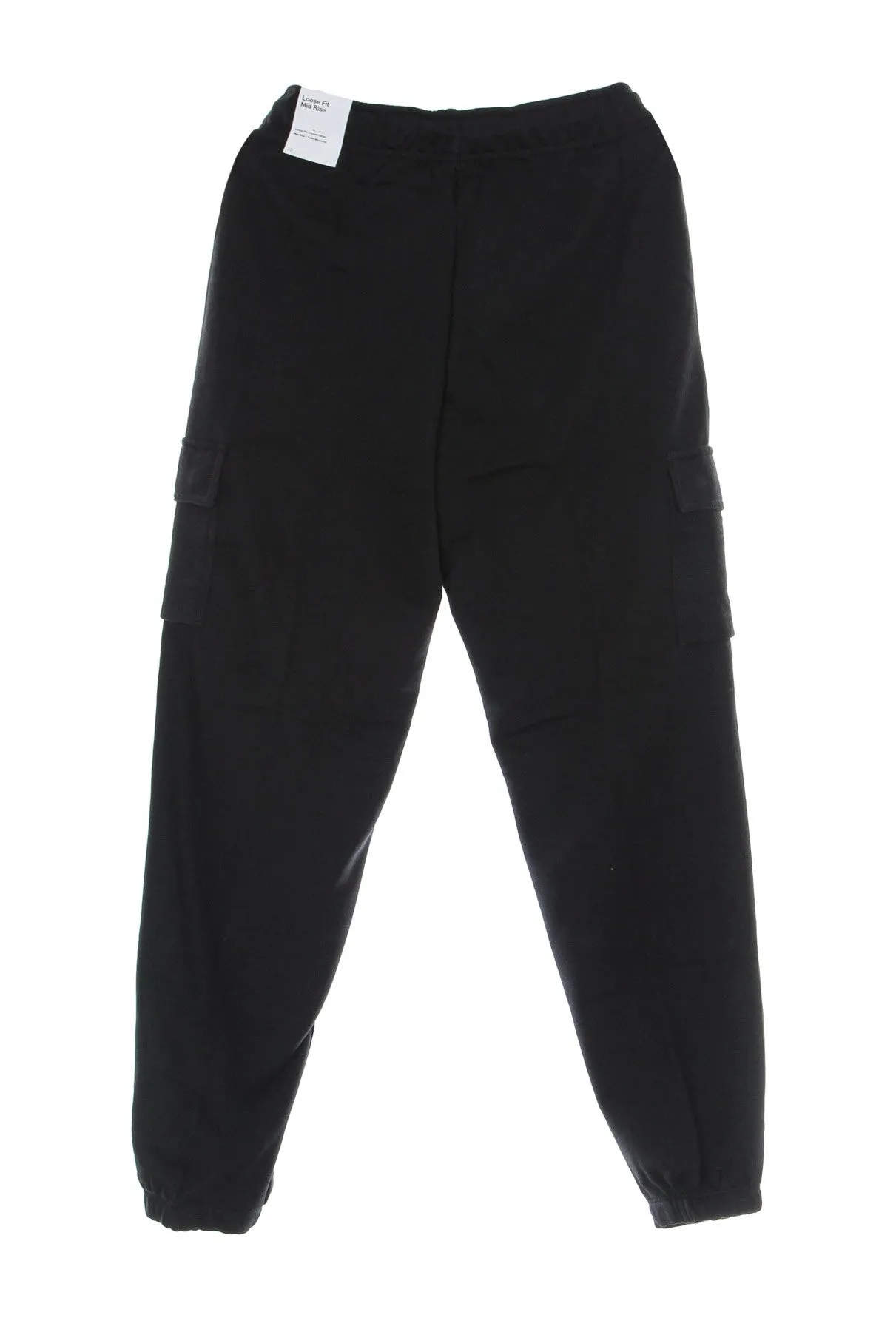 Pantalone Tuta Felpato Donna W Essential Fleece Mr Cargo Pant Black/white