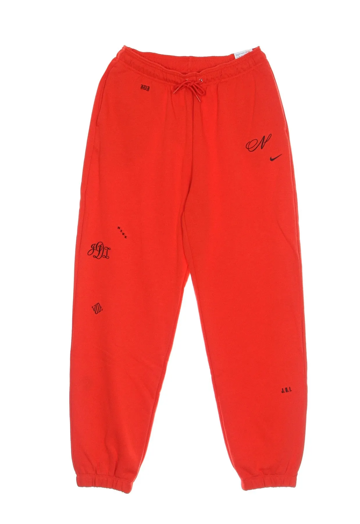 Pantalone Tuta Leggero Donna Icon Clash Fleece Gx Highrise Jogger Chile Red/black