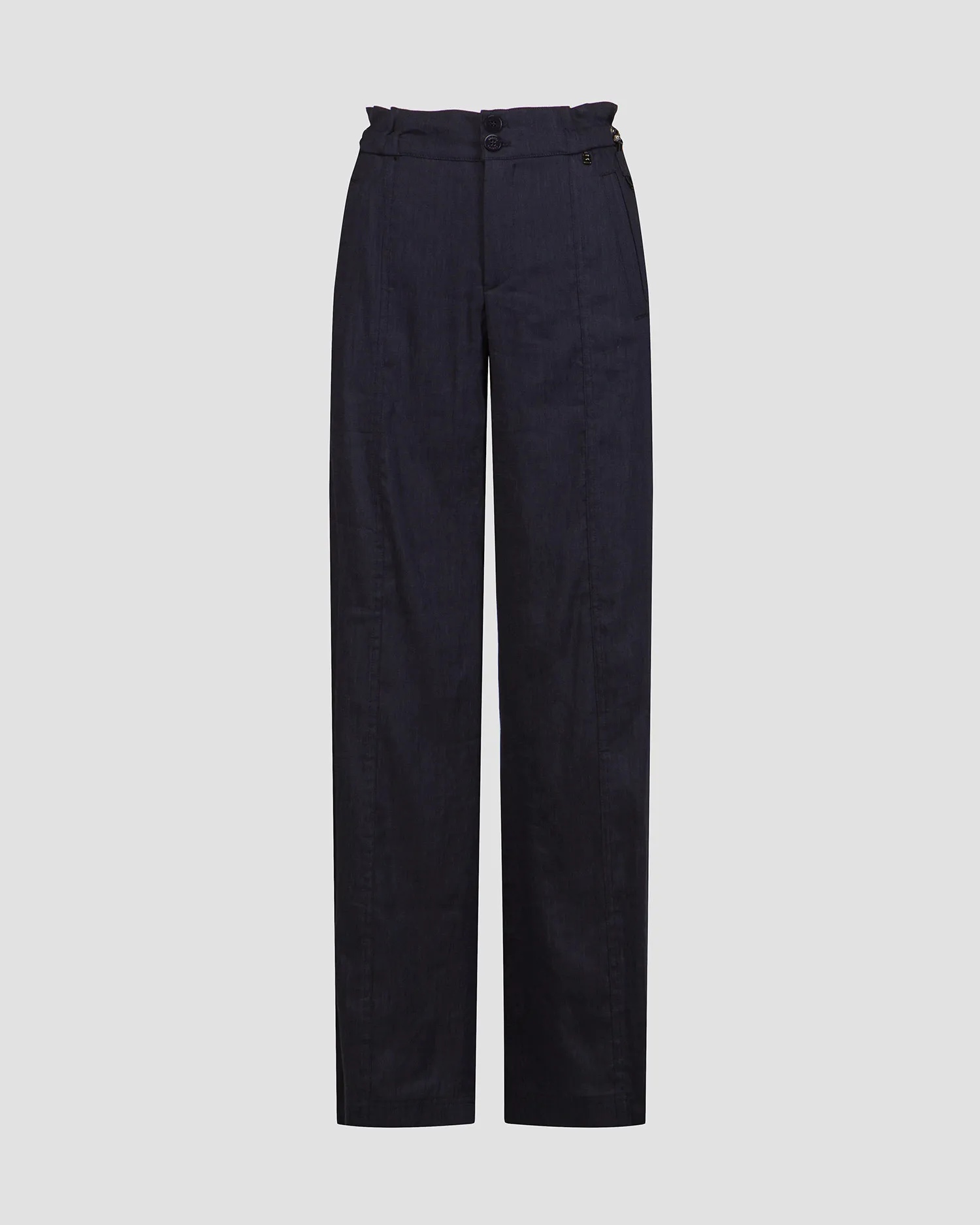 Pantaloni blu scuro con lino da donna BOGNER Rebel 16617884-464