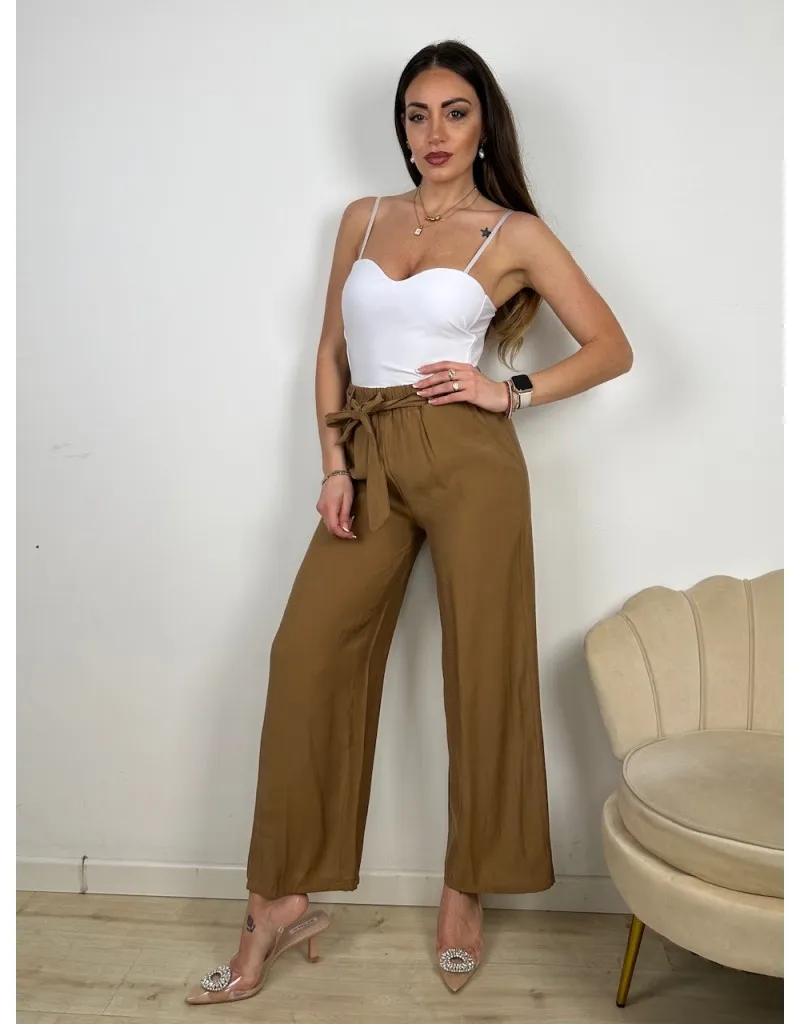 PANTALONI CLELIA CAMEL