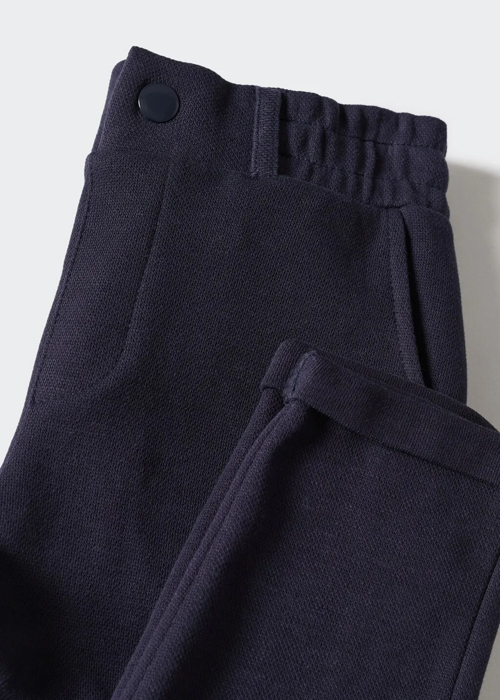 Pantaloni diritti vita elasticizzata