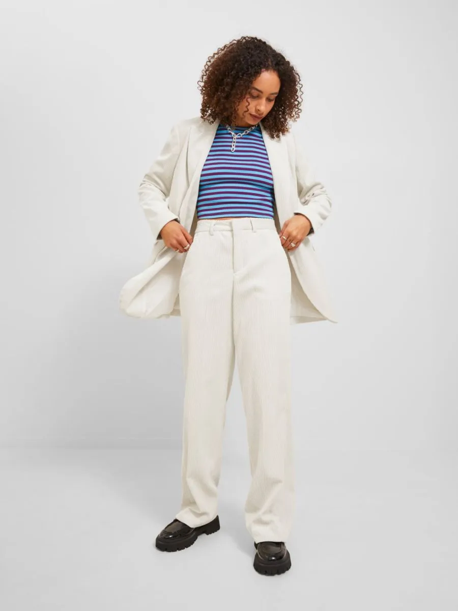 PANTALONI Donna JJXX 12236945 MARY PANT CORD BONE WHITE