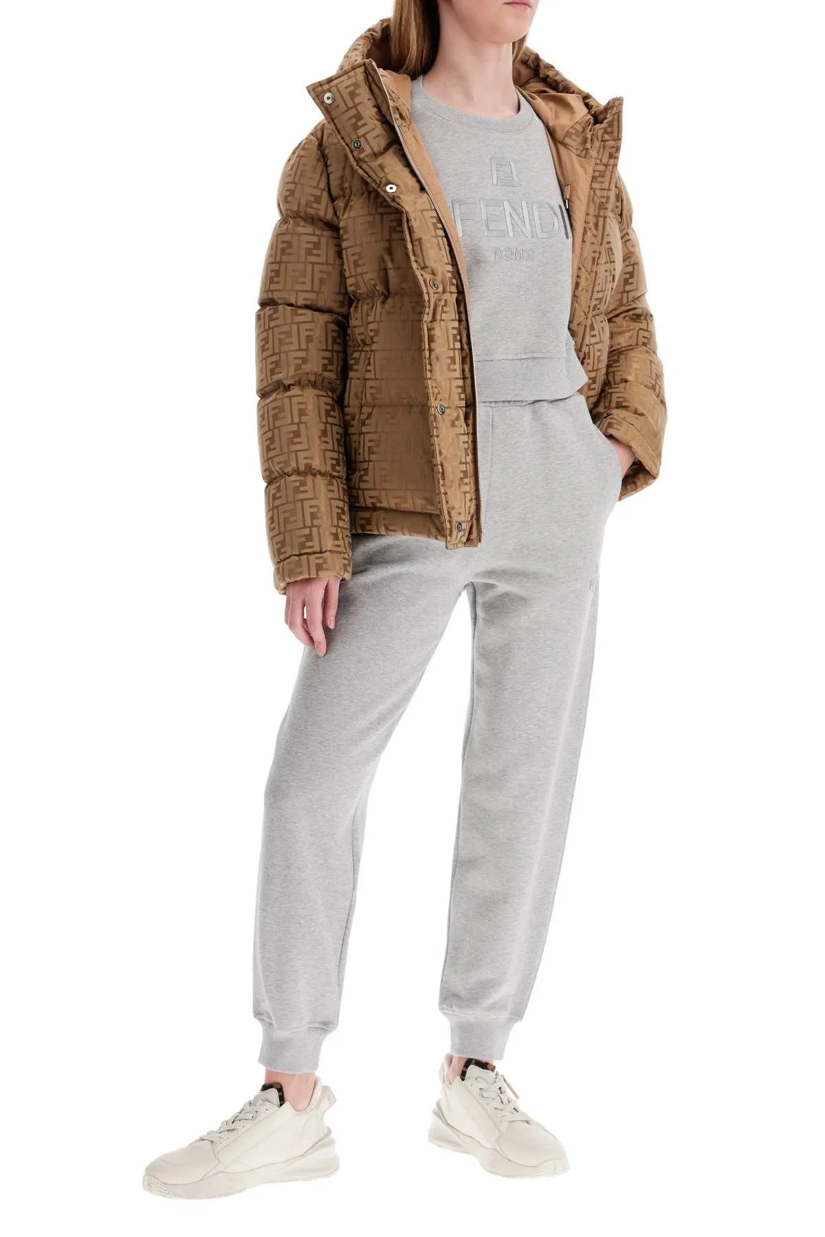 Pantaloni jogger con ricamo logo
