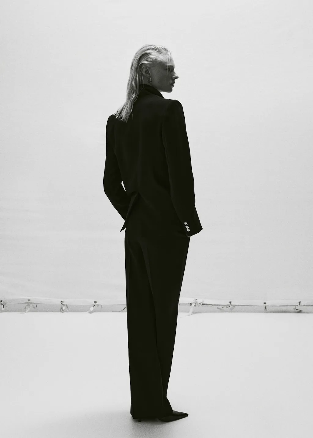 Pantaloni pinces wideleg