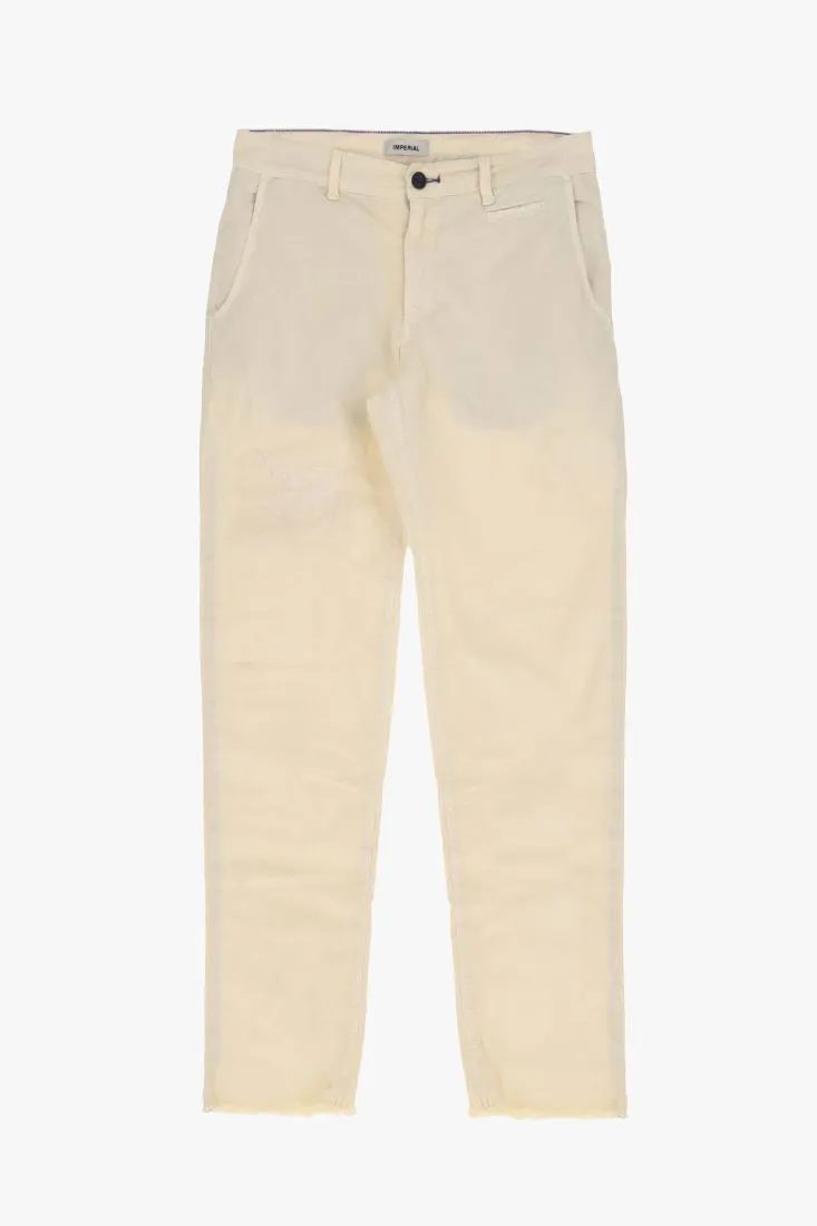 Pantaloni slim-fit con abrasioni e orli al vivo