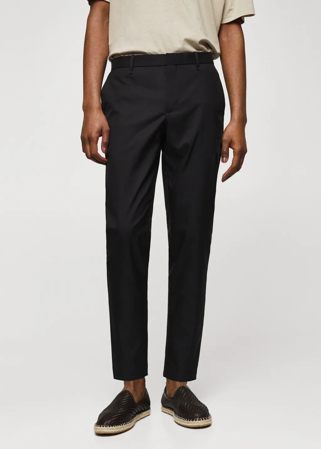 Pantaloni slim fit cotone
