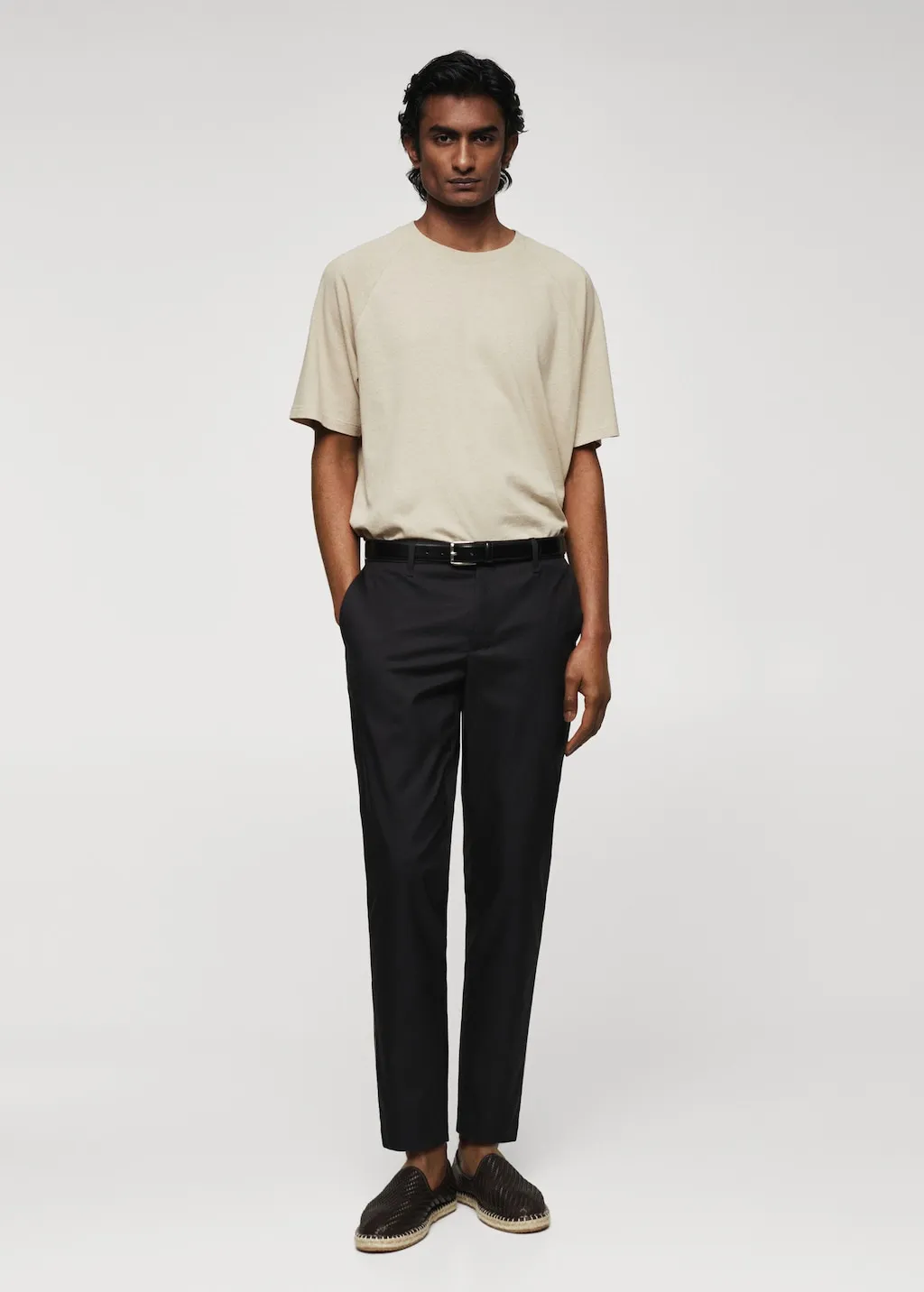 Pantaloni slim fit cotone
