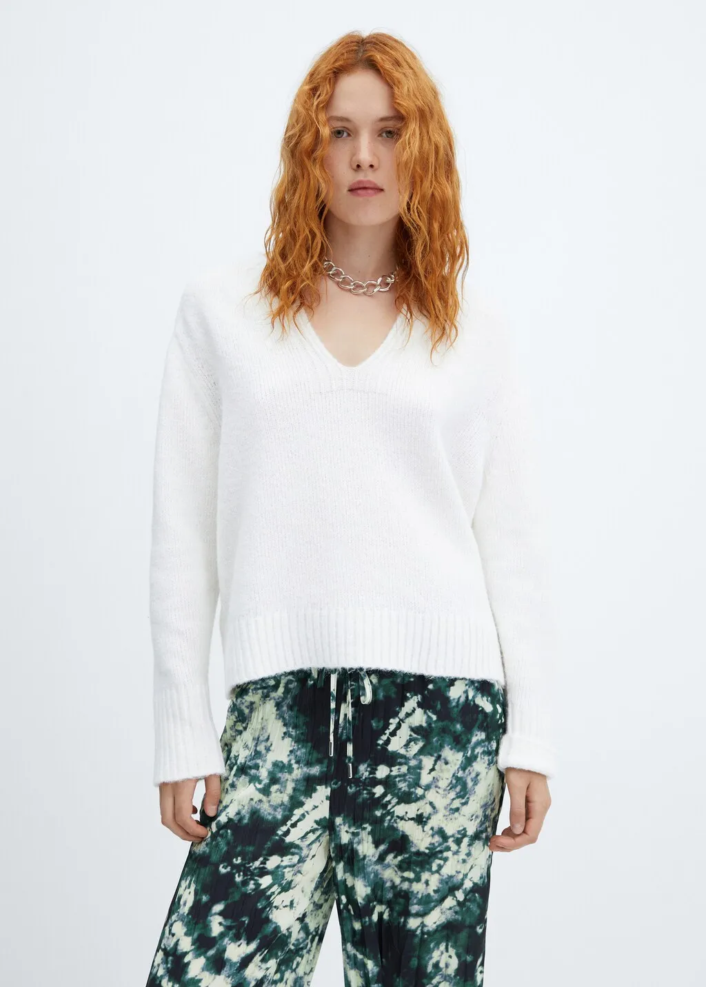 Pantaloni tie dye plissettati