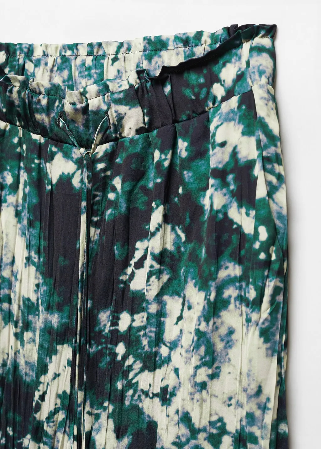 Pantaloni tie dye plissettati