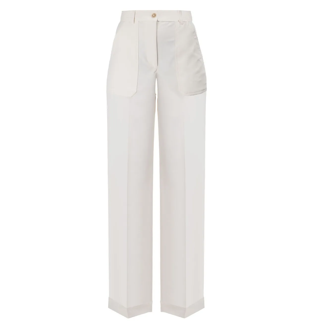 Pinko pantaloni ampi bianchi