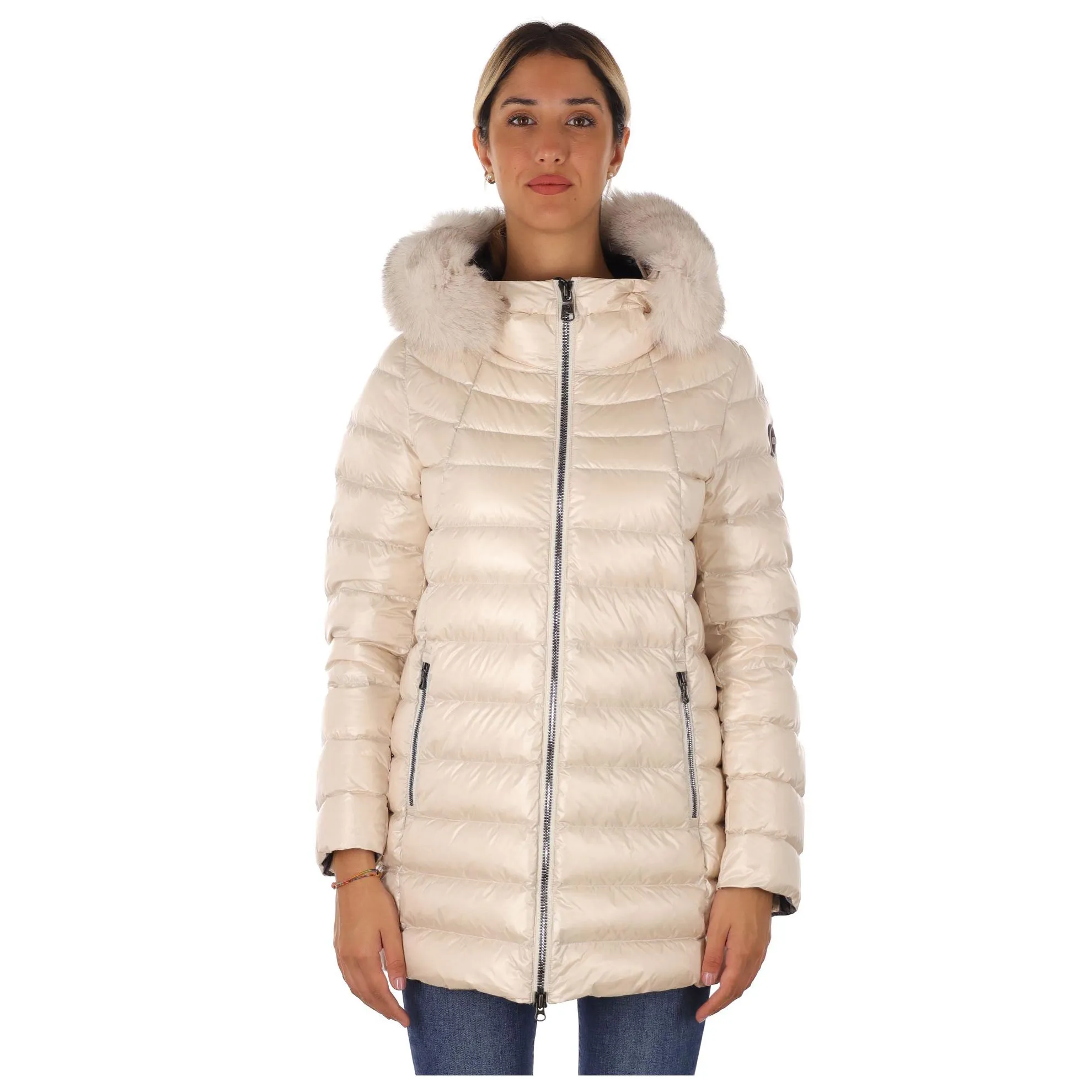Piumino cangiante media lunghezza